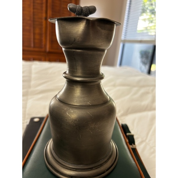 Antique Pewter Flagon with Acorn Hinged Lid, Hallmarked - Picture 4 of 6